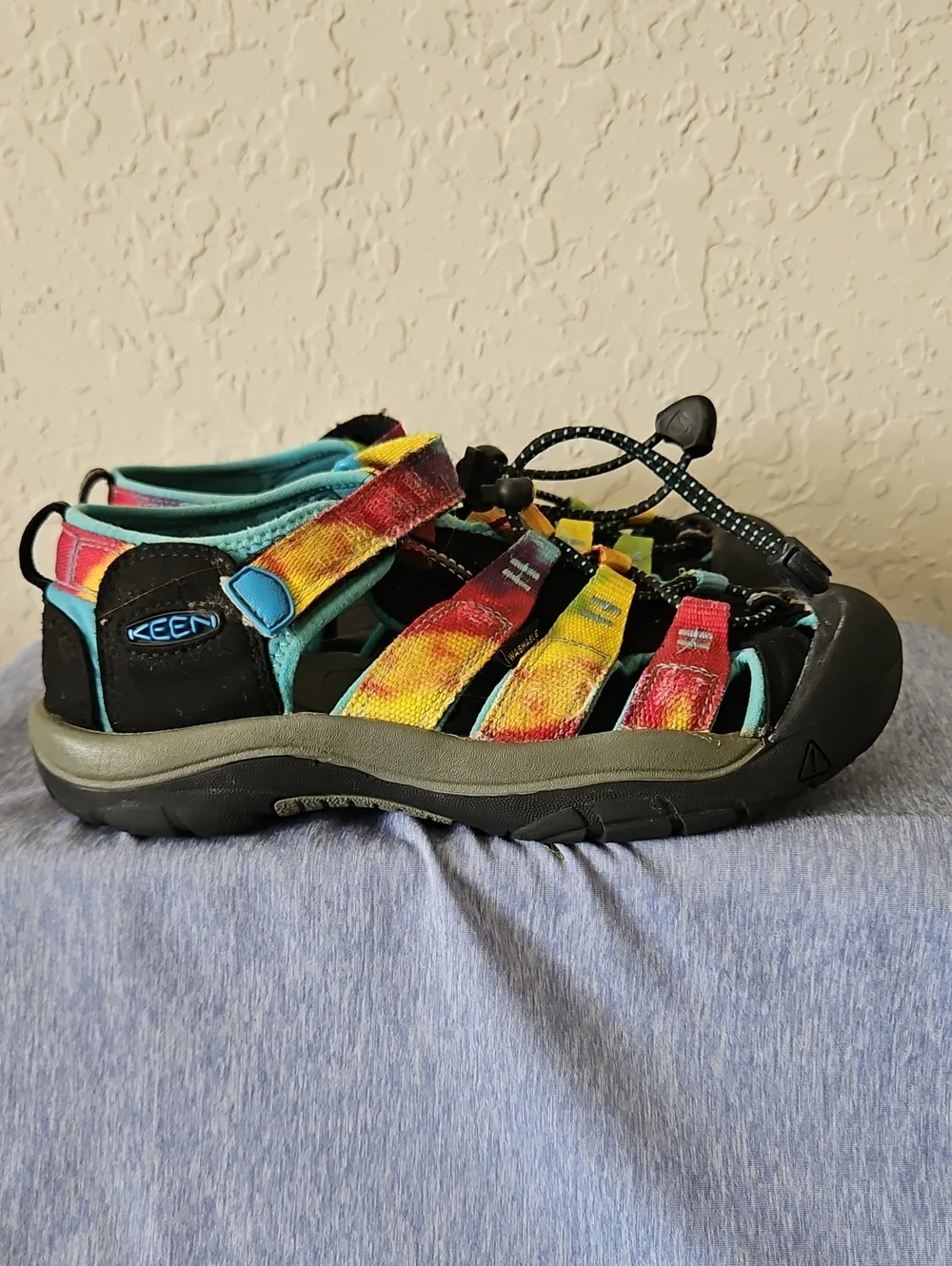 KEEN Kids Newport H2 Sandals In Rainbow Tie-dye, Size 3